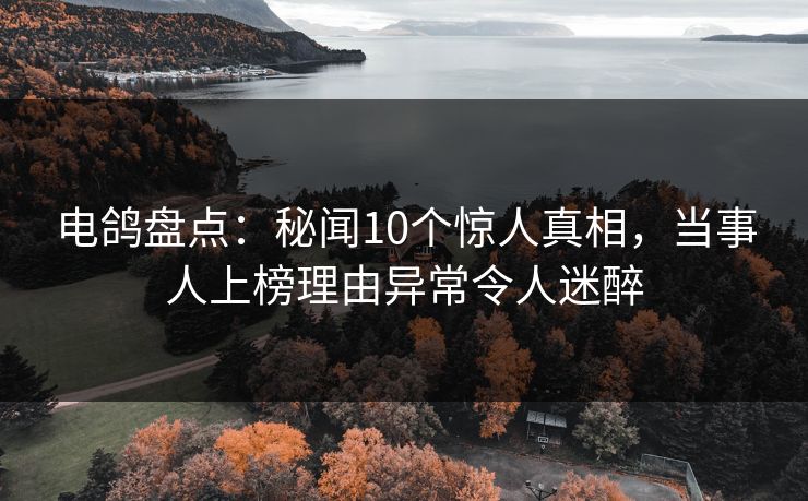 电鸽盘点：秘闻10个惊人真相，当事人上榜理由异常令人迷醉